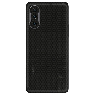 POCO Phone Skins (All Models) - Black honeycomb - 3D Embossed Finish (L-114) Poco F3 GT (5G)