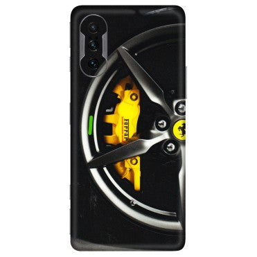POCO Phone Skins (All Models) - Ferrari Wheel Alloy - 3D Embossed Finish (L-173) Poco F3 GT (5G)