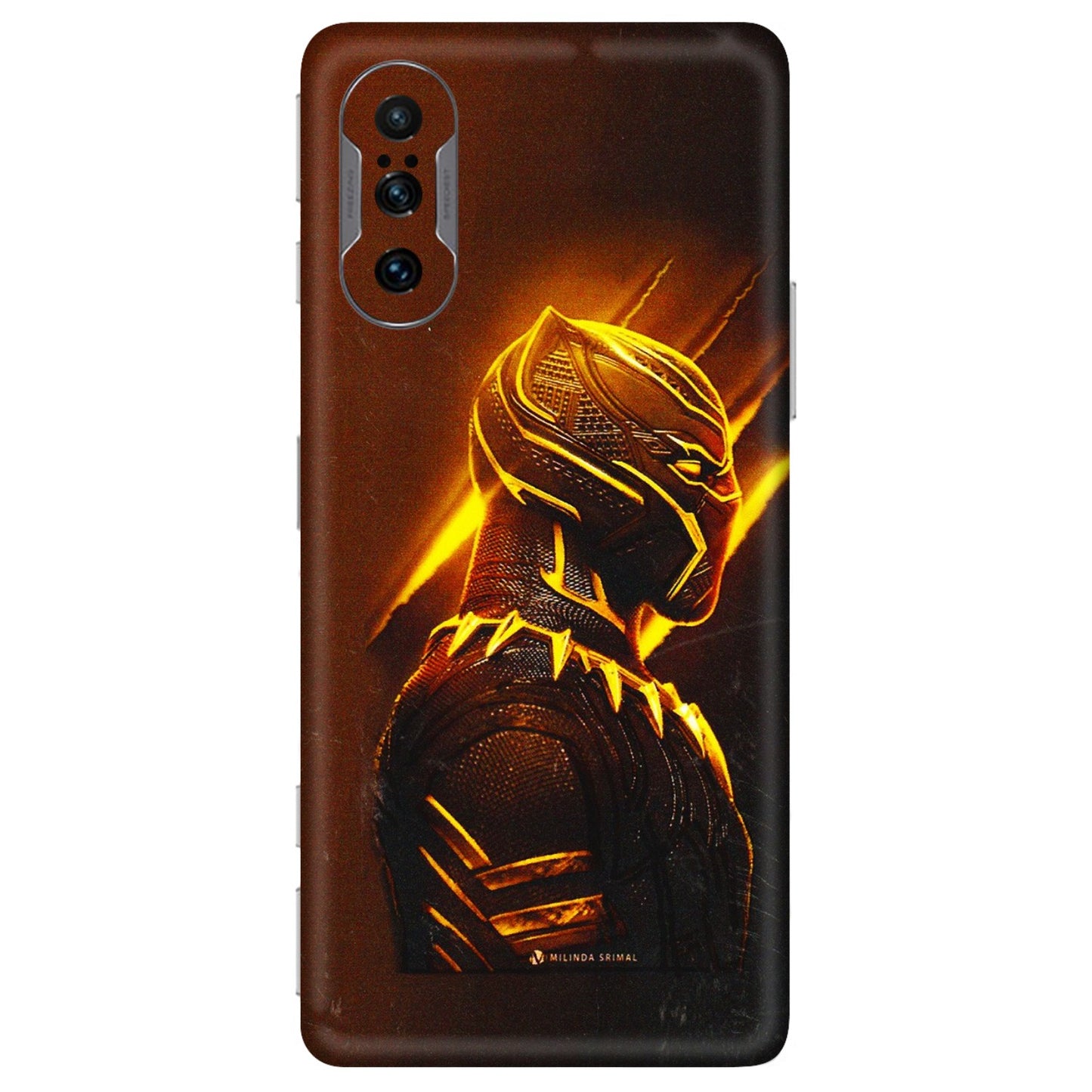 POCO Phone Skins (All Models) - Gold Black Panther - 3D Embossed Finish (L-181) Poco F3 GT (5G)