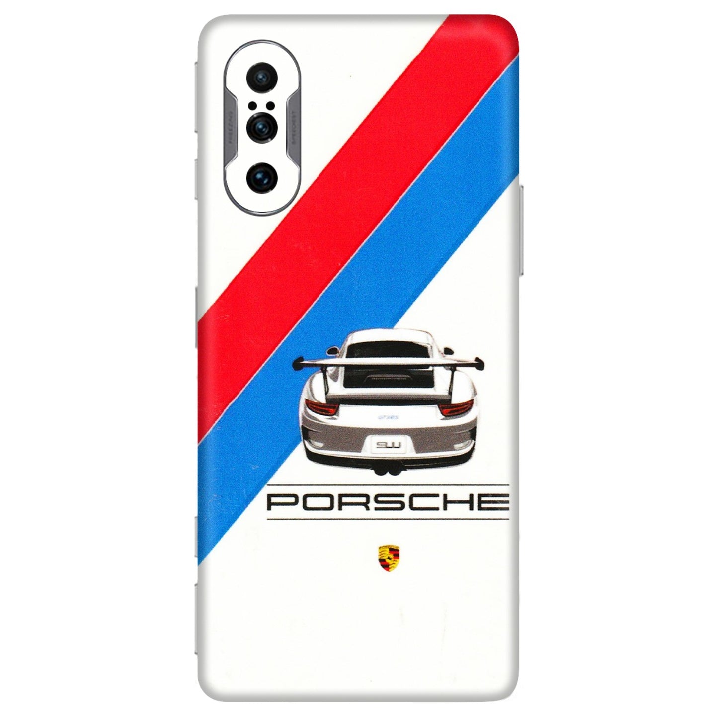 POCO Phone Skins (All Models) - Porche Car Sober Logo - 3D Embossed Finish (L-248) Poco F3 GT (5G)