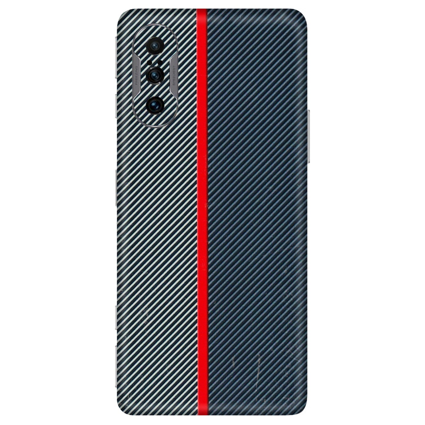 POCO Phone Skins (All Models) - Blue Sober Lines - 3D Embossed Finish (L-305) Poco F3 GT (5G)