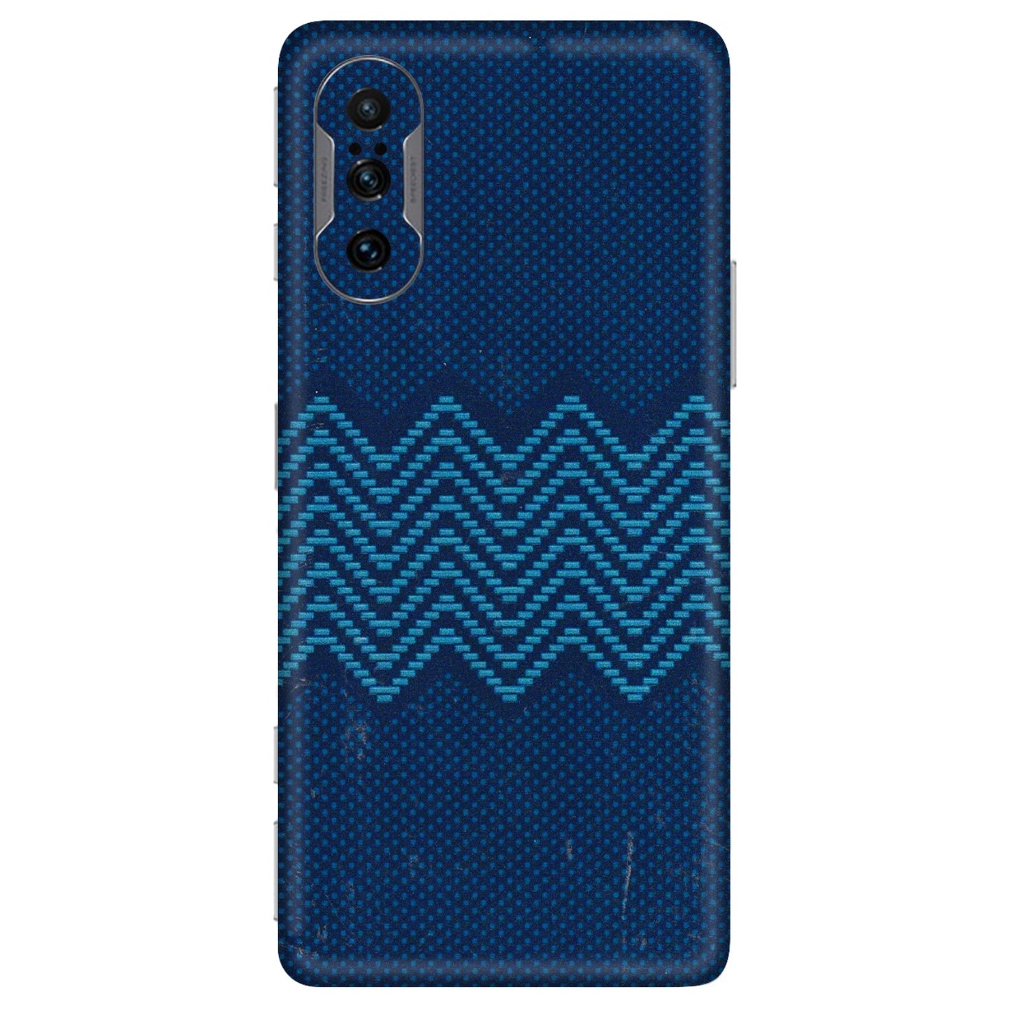 POCO Phone Skins (All Models) - Blue Sober Waves - 3D Embossed Finish (L-306) Poco F3 GT (5G)