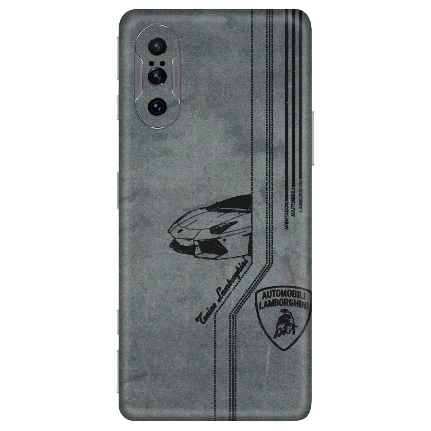 POCO Phone Skins (All Models) - New Lamborgini Aventador - 3D Embossed Finish (L-321) Poco F3 GT (5G)