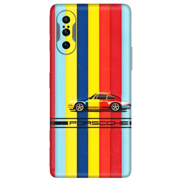 POCO Phone Skins (All Models) - Multicolour Porche - 3D Embossed Finish (L-39) Poco F3 GT (5G)