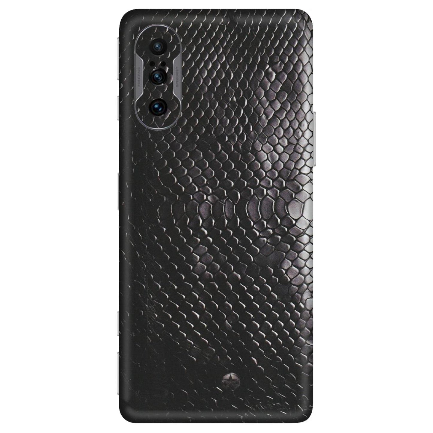 POCO Phone Skins (All Models) - Black Snack Leather - Matte Finish (M-147) Poco F3 GT (5G)