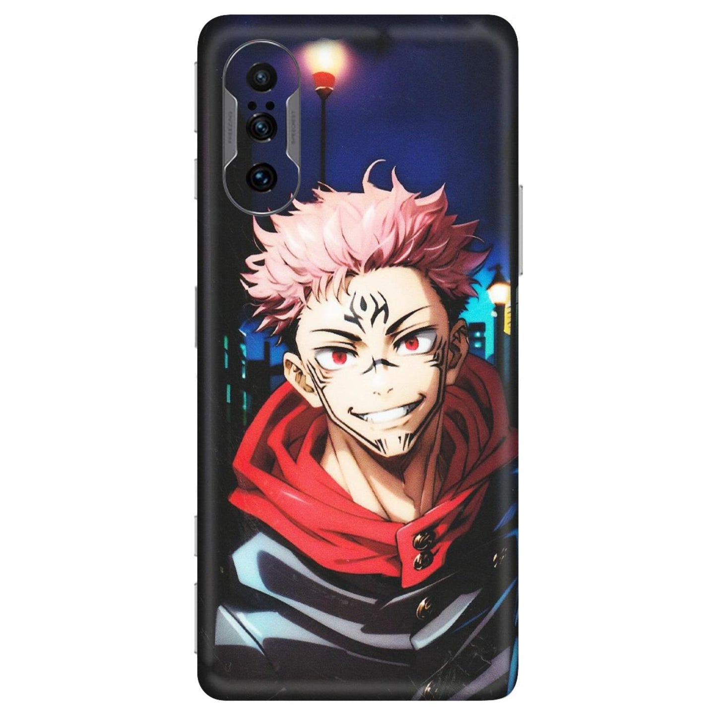 POCO Phone Skins (All Models) - Yuji Itadori Funny Face Anime - Matte Finish (M-152) Poco F3 GT (5G)