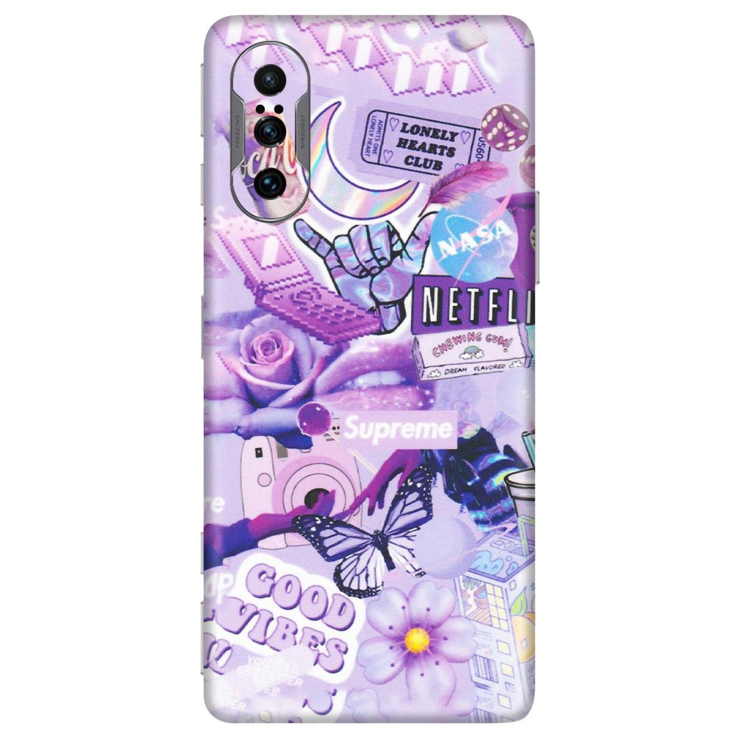 POCO Phone Skins (All Models) - Supreme Purple Magic - Matte Finish (M-88) Poco F3 GT (5G)