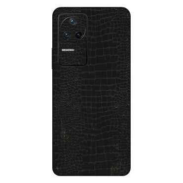 POCO Phone Skins (All Models) - Snake Leather Black - 3D Embossed Finish (L-107) Poco F4 (5G)