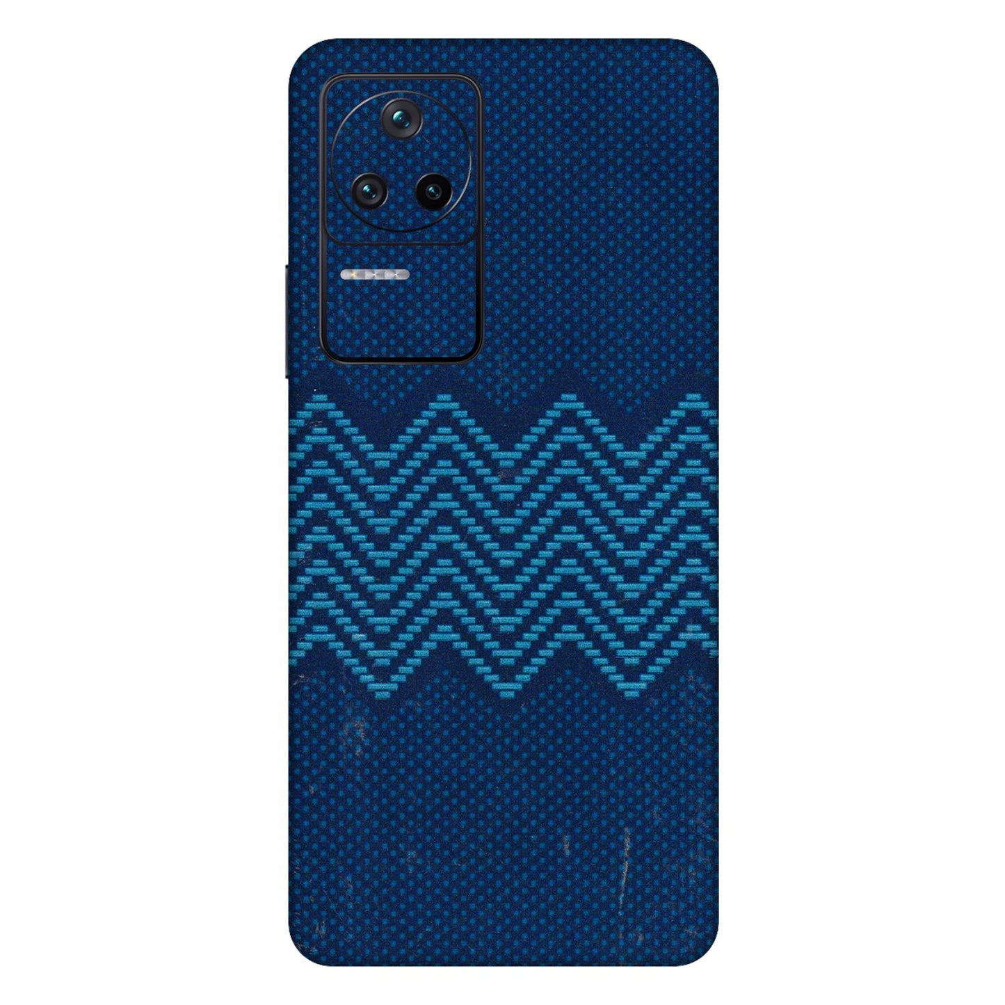 POCO Phone Skins (All Models) - Blue Sober Waves - 3D Embossed Finish (L-306) Poco F4 (5G)