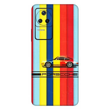 POCO Phone Skins (All Models) - Multicolour Porche - 3D Embossed Finish (L-39) Poco F4 (5G)