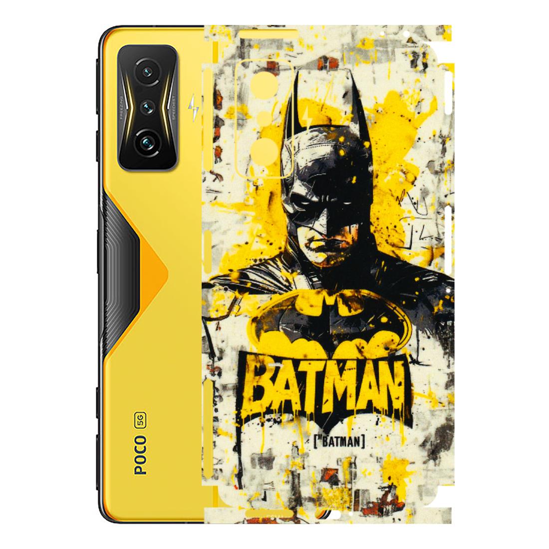POCO Phone Skins (All Models) - Batman Yellow BT - 3D Embossed Finish (L-304) Poco F4 GT