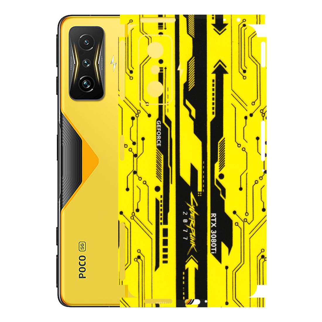 POCO Phone Skins (All Models) - Yellow Cyberpunk - 3D Embossed Finish (L-93) Poco F4 GT