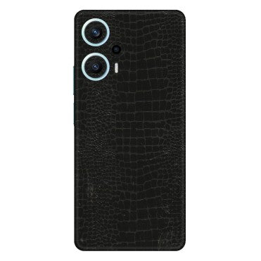 POCO Phone Skins (All Models) - Snake Leather Black - 3D Embossed Finish (L-107) Poco F5 (5G)