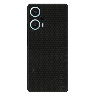 POCO Phone Skins (All Models) - Black honeycomb - 3D Embossed Finish (L-114) Poco F5 (5G)