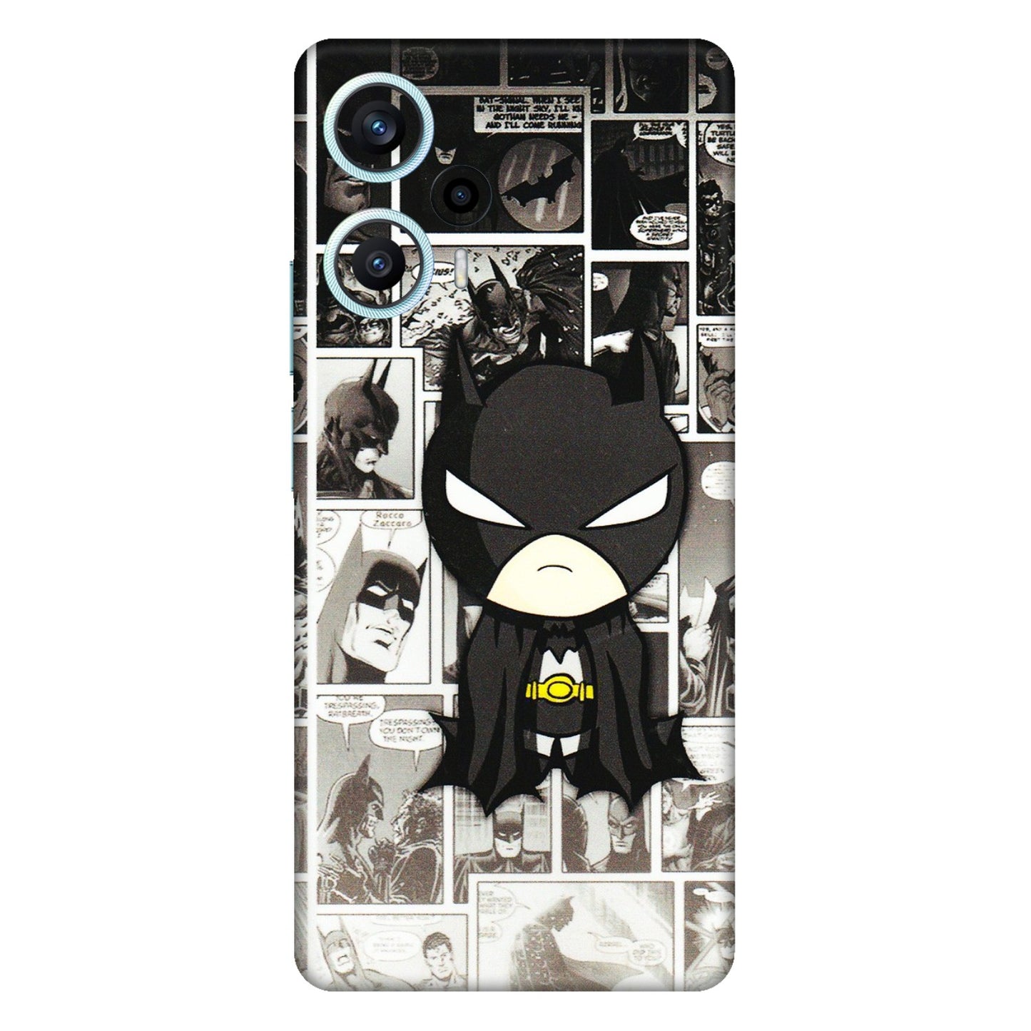 POCO Phone Skins (All Models) - Toon Batman - 3D Embossed Finish (L-182) Poco F5 (5G)