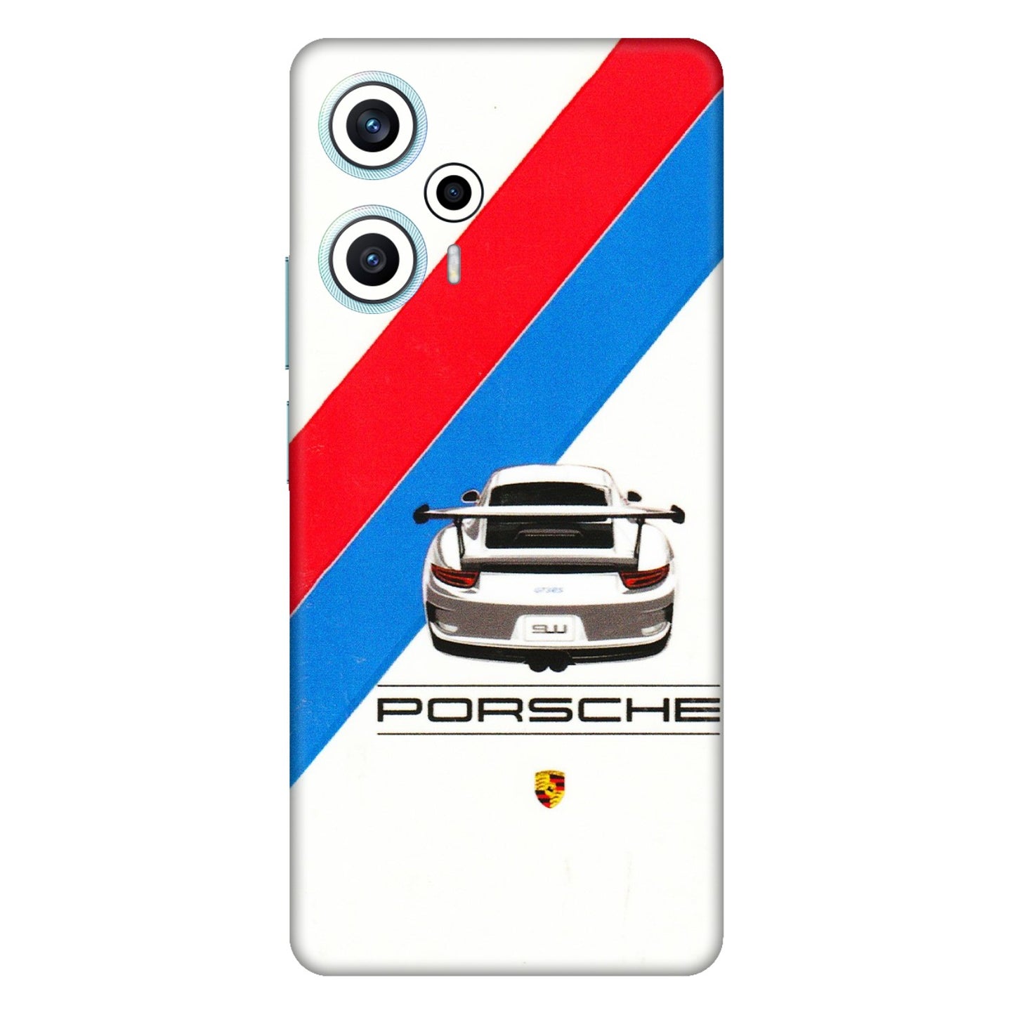 POCO Phone Skins (All Models) - Porche Car Sober Logo - 3D Embossed Finish (L-248) Poco F5 (5G)