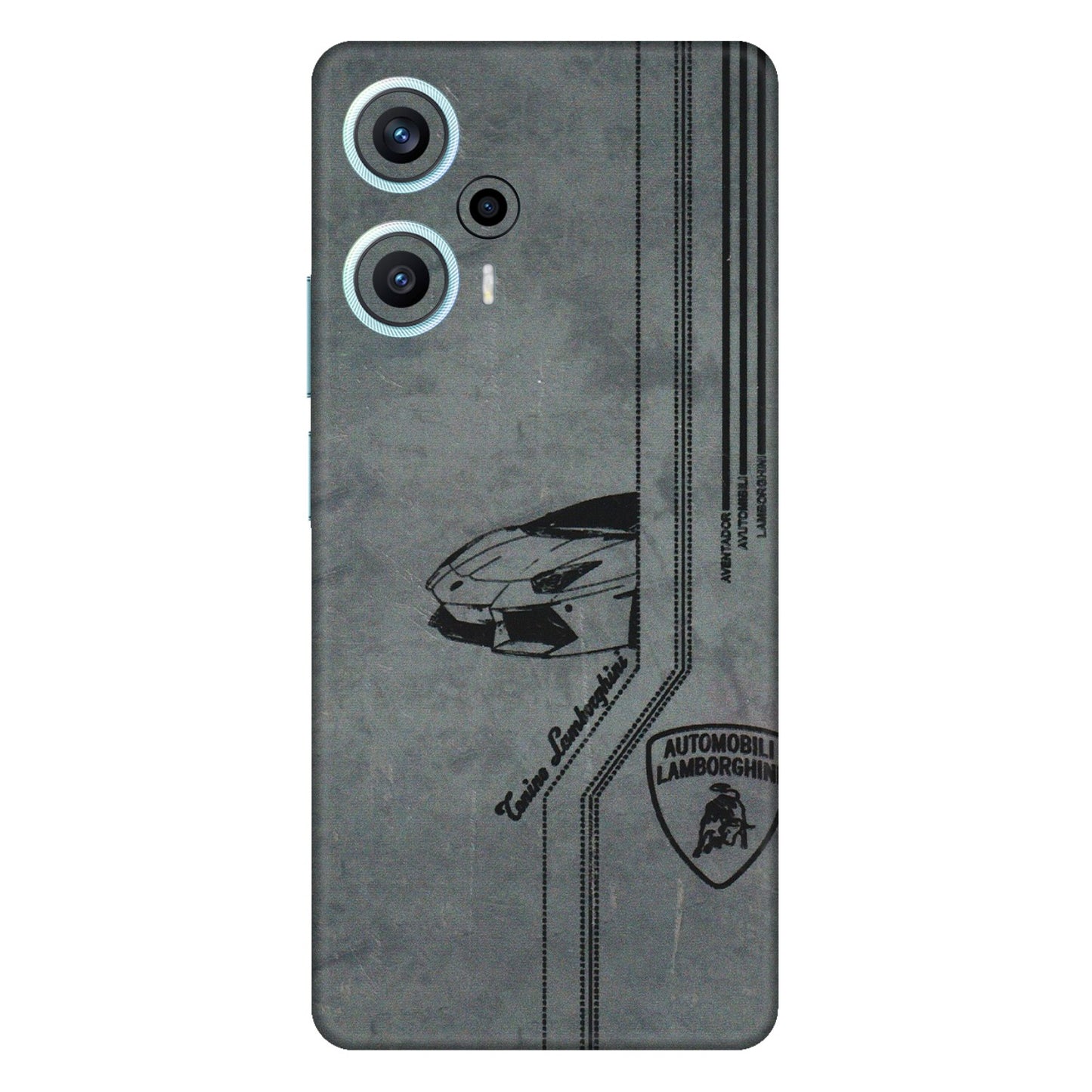 POCO Phone Skins (All Models) - New Lamborgini Aventador - 3D Embossed Finish (L-321) Poco F5 (5G)