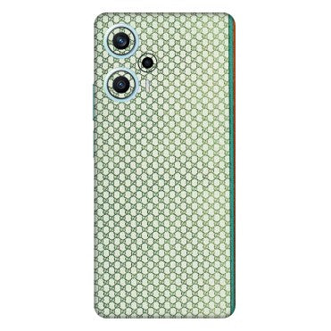 POCO Phone Skins (All Models) - Gucci Fabric Pattern - 3D Embossed Finish (L-73) Poco F5 (5G)