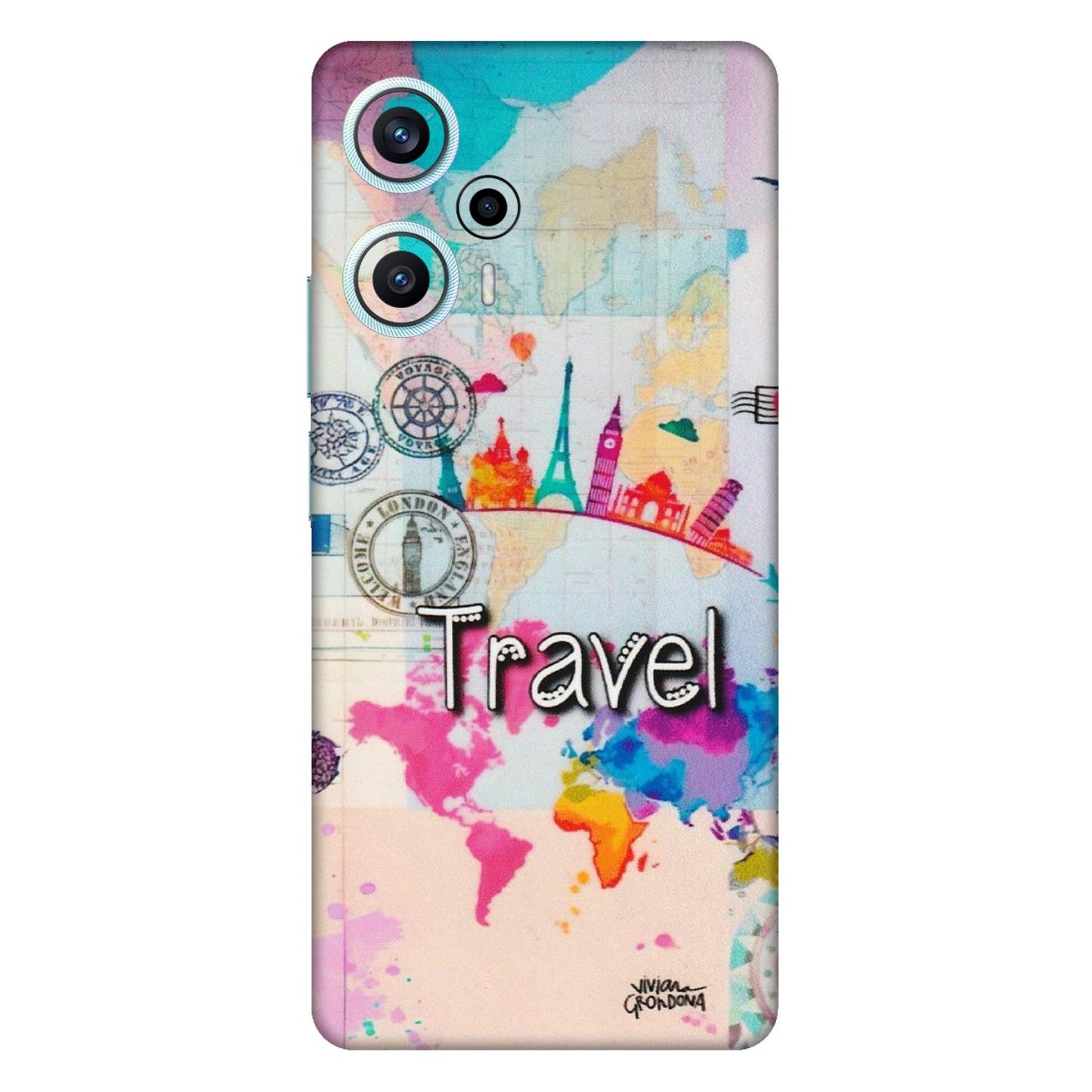 POCO Phone Skins (All Models) - Travel The Wonders - Matte Finish (M-108) Poco F5 (5G)