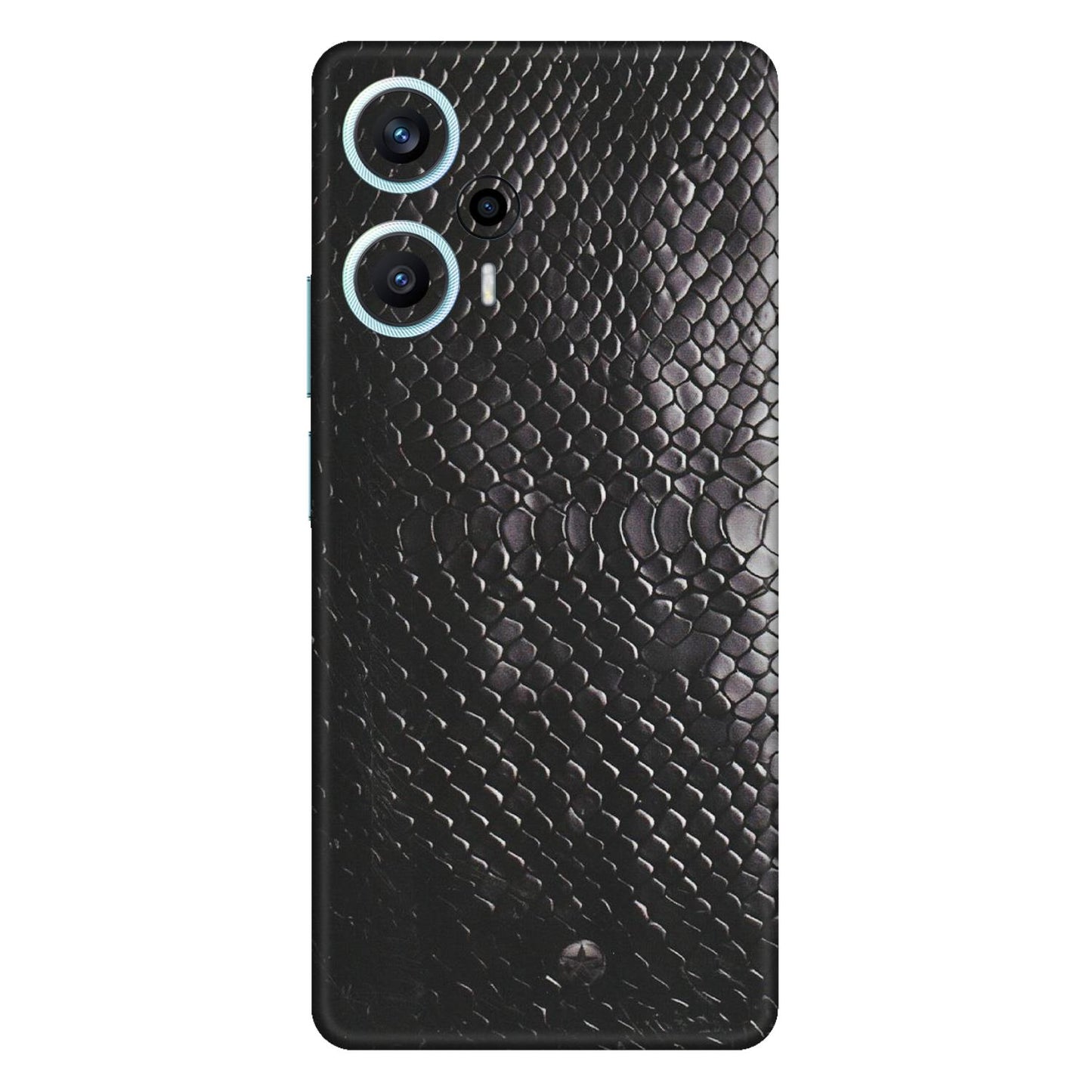 POCO Phone Skins (All Models) - Black Snack Leather - Matte Finish (M-147) Poco F5 (5G)
