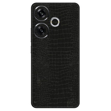 POCO Phone Skins (All Models) - Snake Leather Black - 3D Embossed Finish (L-107) Poco F6 (5G)