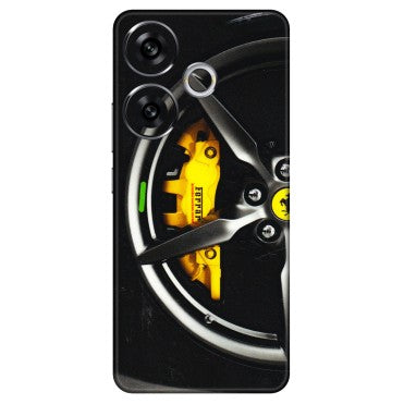 POCO Phone Skins (All Models) - Ferrari Wheel Alloy - 3D Embossed Finish (L-173) Poco F6 (5G)