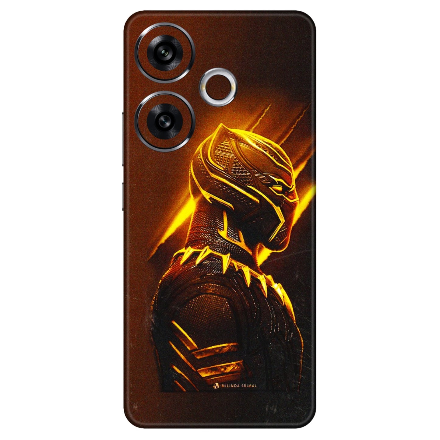 POCO Phone Skins (All Models) - Gold Black Panther - 3D Embossed Finish (L-181) Poco F6 (5G)