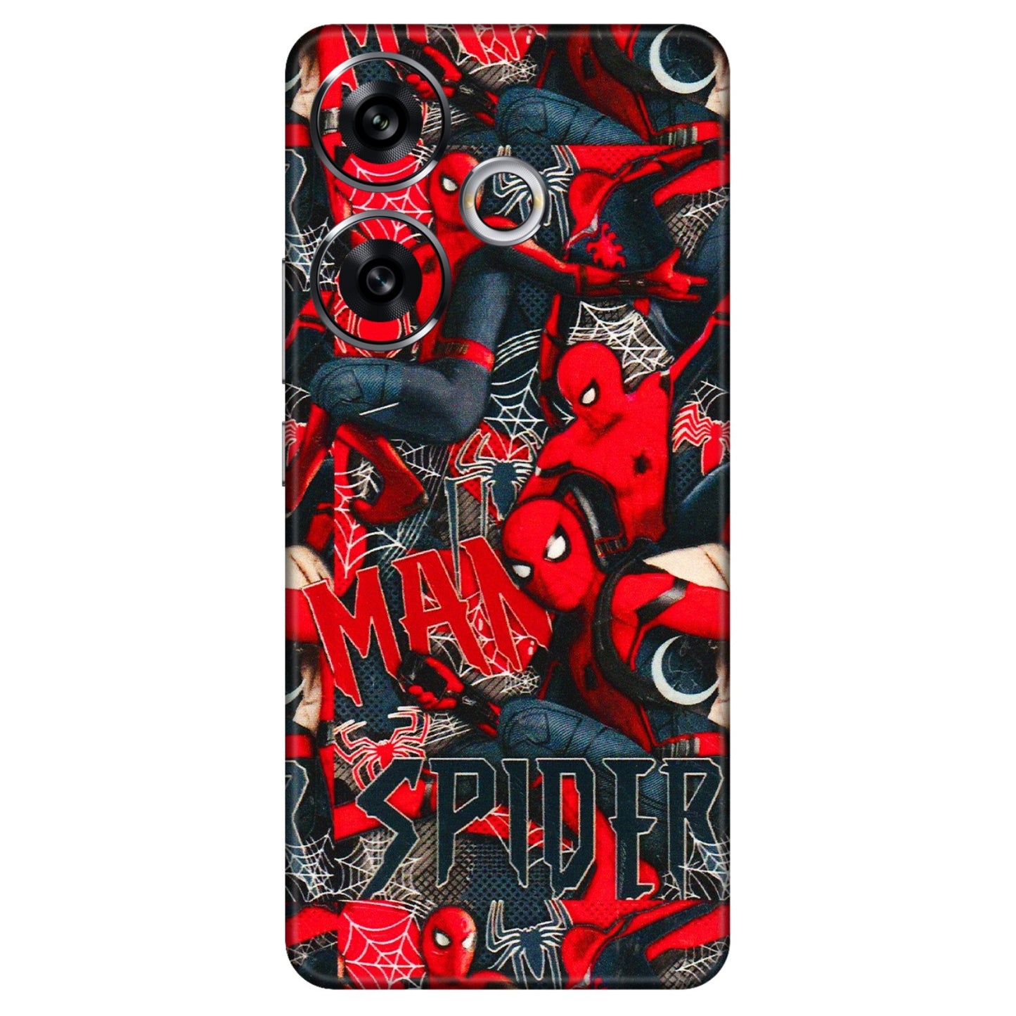 POCO Phone Skins (All Models) - SpiderMan Cool - 3D Embossed Finish (L-188) Poco F6 (5G)