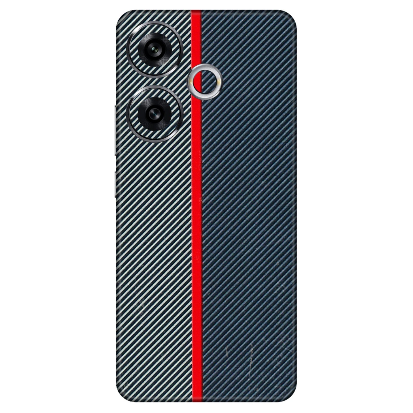 POCO Phone Skins (All Models) - Blue Sober Lines - 3D Embossed Finish (L-305) Poco F6 (5G)
