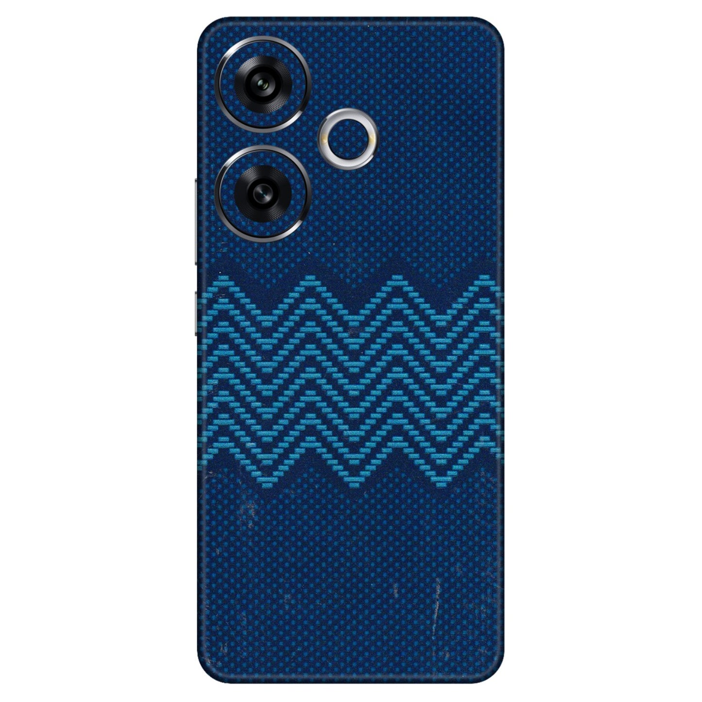 POCO Phone Skins (All Models) - Blue Sober Waves - 3D Embossed Finish (L-306) Poco F6 (5G)