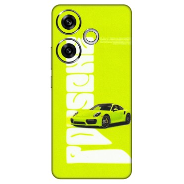 POCO Phone Skins (All Models) - Lime Green Porche - 3D Embossed Finish (L-30) Poco F6 (5G)