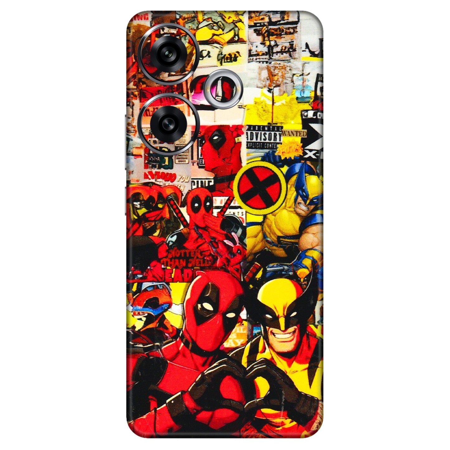 POCO Phone Skins (All Models) - Spidy Wolverine - 3D Embossed Finish (L-310) Poco F6 (5G)