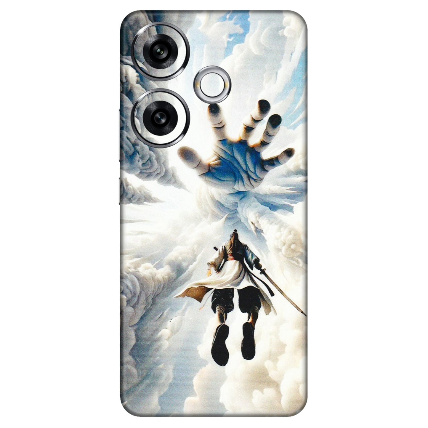 POCO Phone Skins (All Models) - Big Hand With Monkey King - 3D Embossed Finish (L-323) Poco F6 (5G)