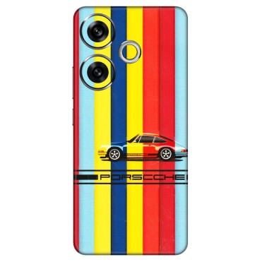 POCO Phone Skins (All Models) - Multicolour Porche - 3D Embossed Finish (L-39) Poco F6 (5G)