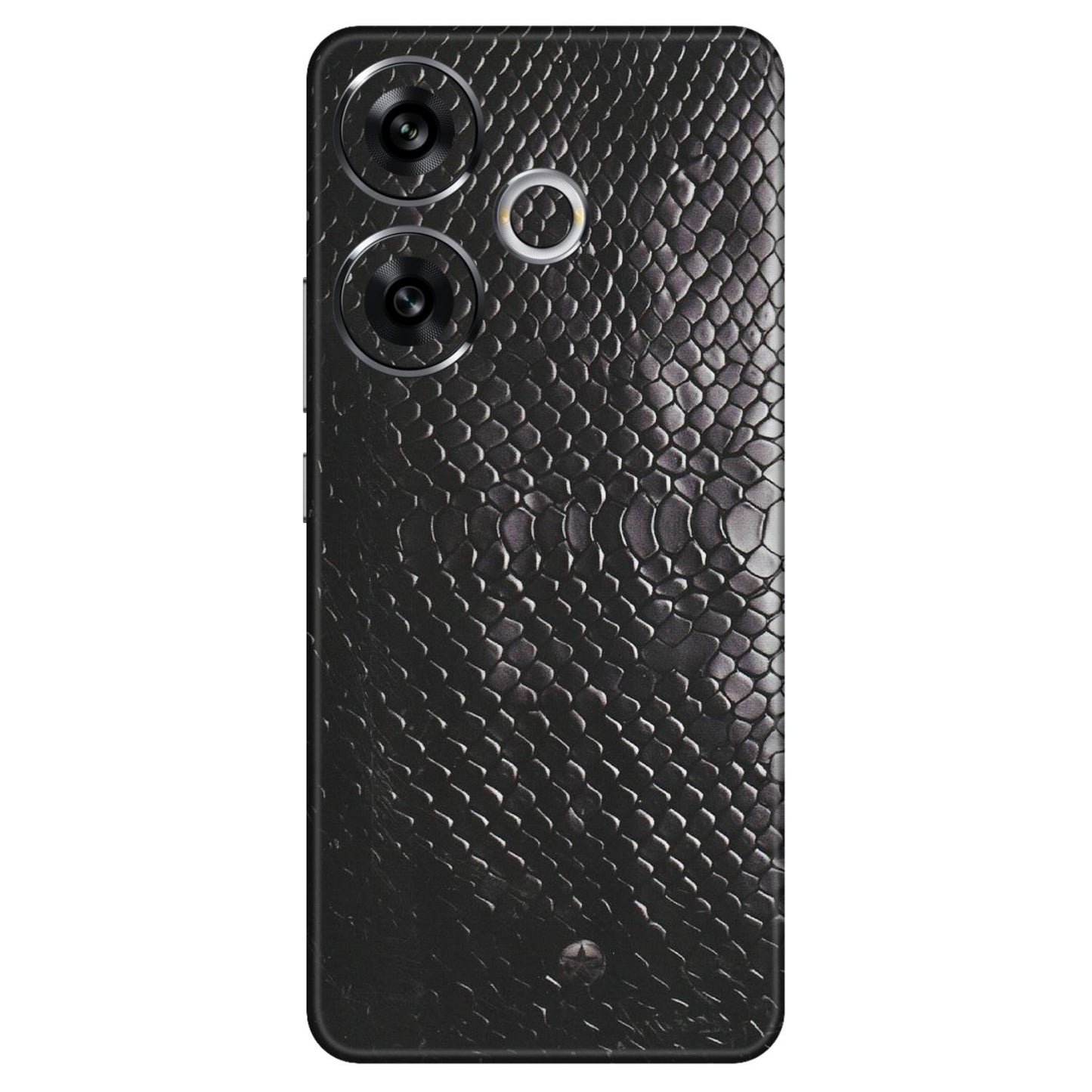 POCO Phone Skins (All Models) - Black Snack Leather - Matte Finish (M-147) Poco F6 (5G)