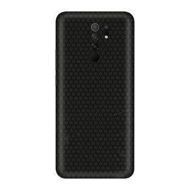 POCO Phone Skins (All Models) - Black honeycomb - 3D Embossed Finish (L-114) Poco M2