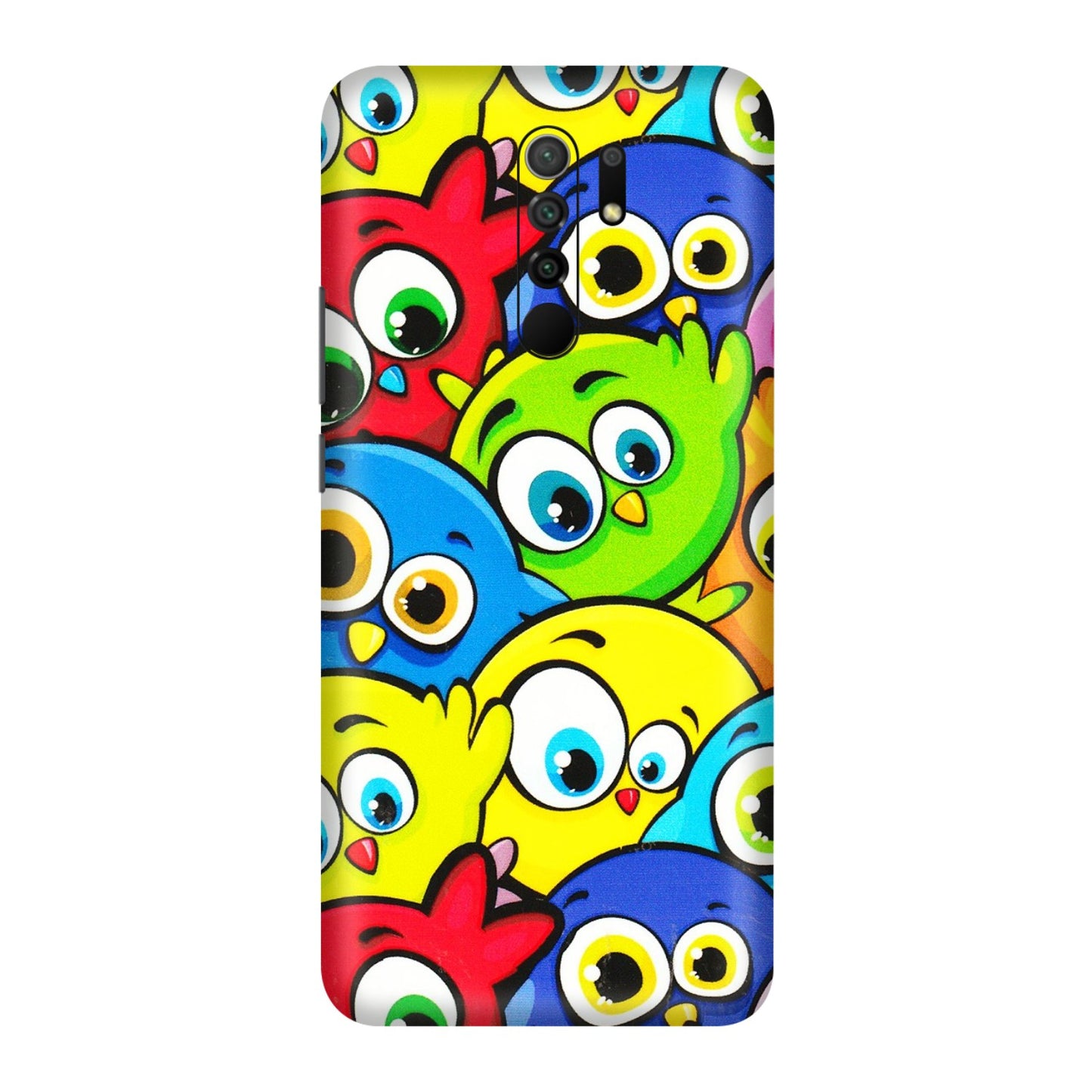 POCO Phone Skins (All Models) - Cute Fluffy Birds - 3D Embossed Finish (L-213) Poco M2