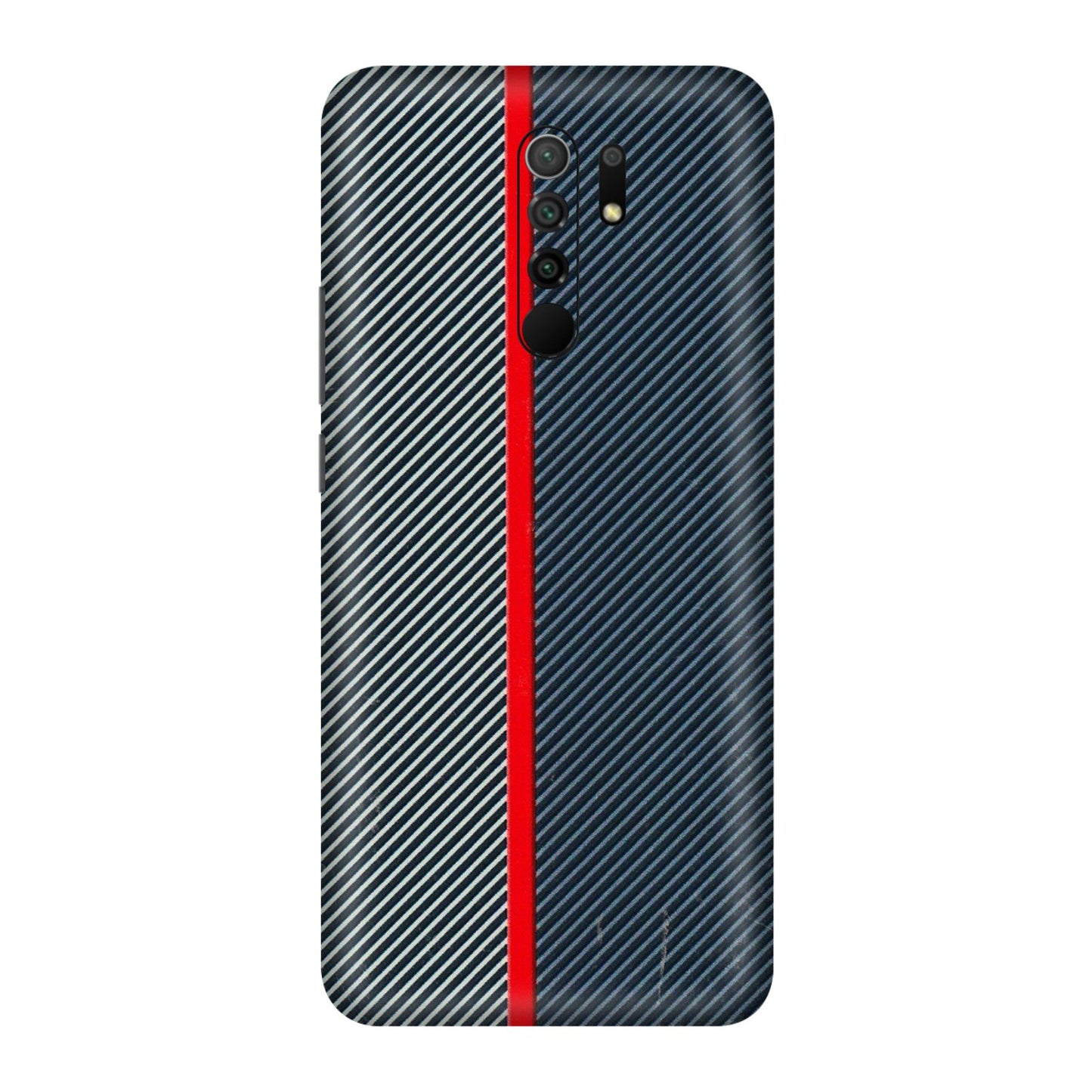 POCO Phone Skins (All Models) - Blue Sober Lines - 3D Embossed Finish (L-305) Poco M2