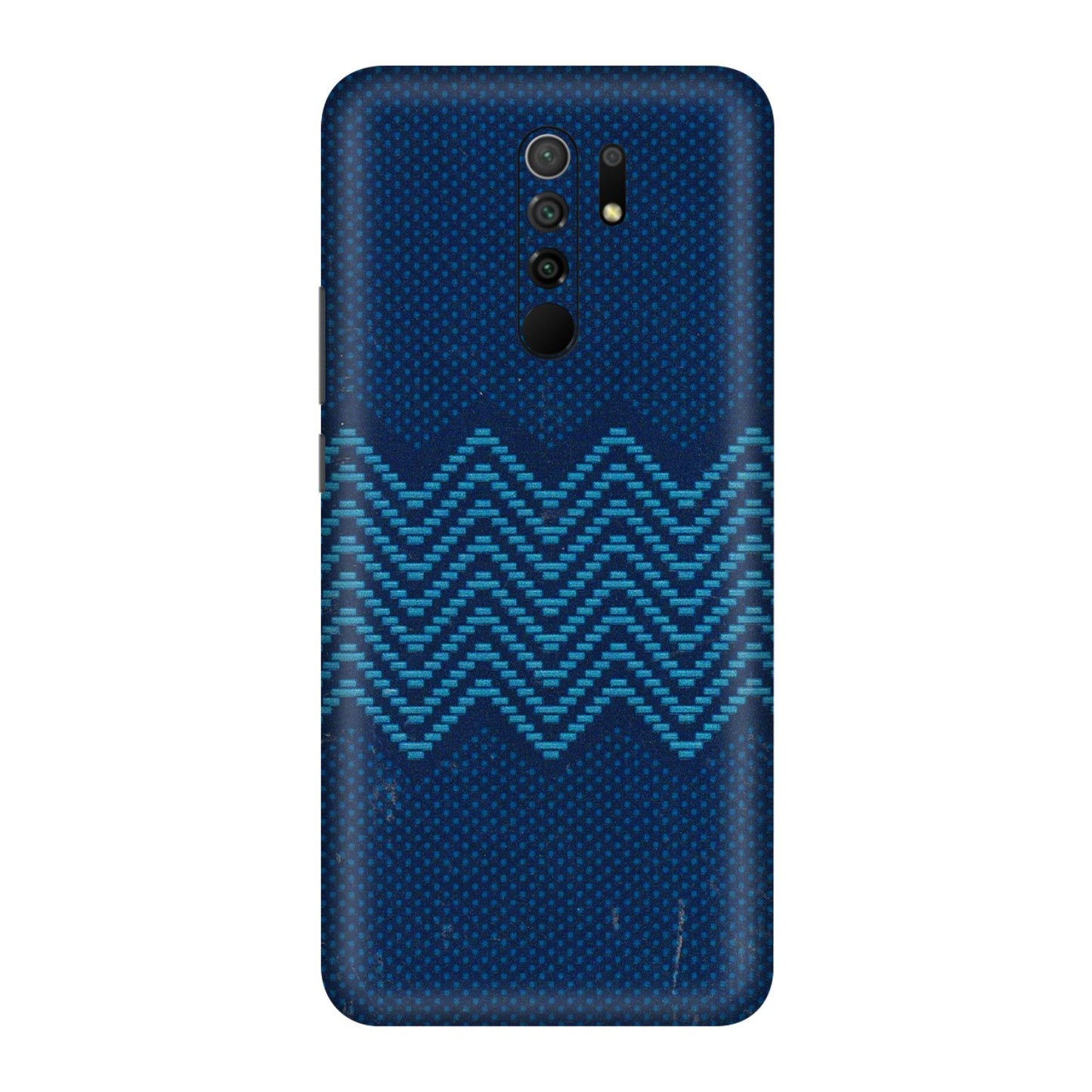 POCO Phone Skins (All Models) - Blue Sober Waves - 3D Embossed Finish (L-306) Poco M2