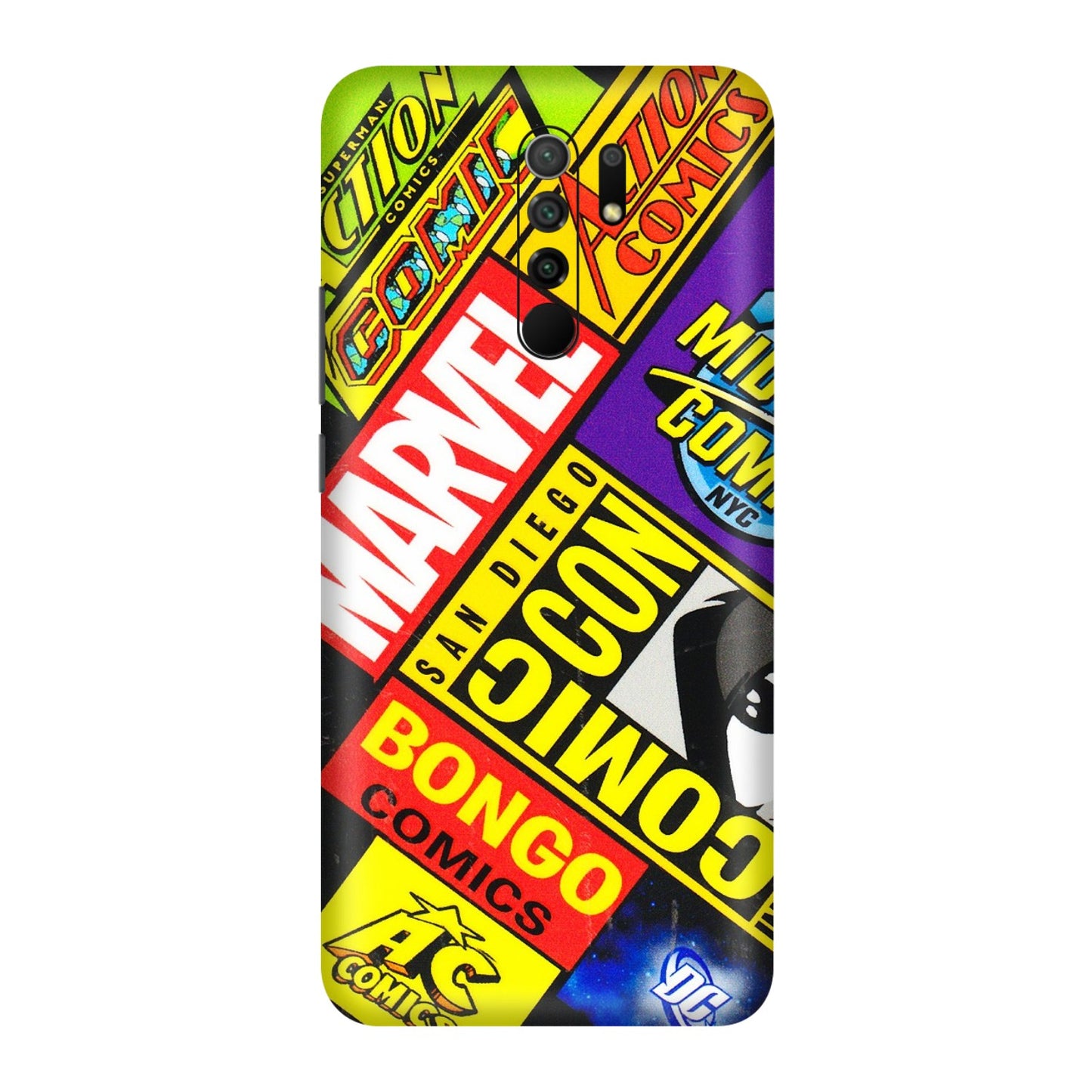 POCO Phone Skins (All Models) - Bongo Comic Con - 3D Embossed Finish (L-325) Poco M2