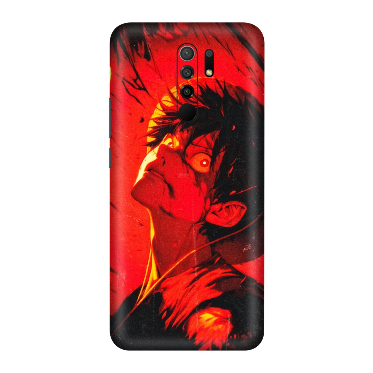 POCO Phone Skins (All Models) - D.Luffy Power Up One Piece Anime - 3D Embossed Finish (L-326) Poco M2