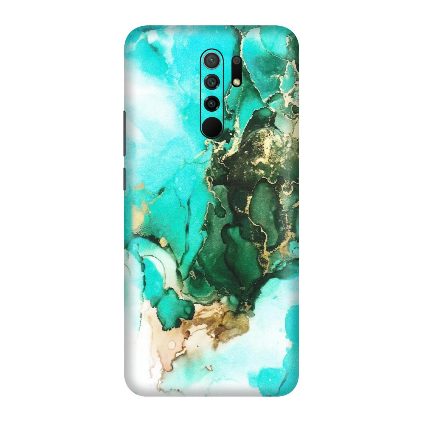 POCO Phone Skins (All Models) - The Blue Gold Marble - Matte Finish (M-124) Poco M2