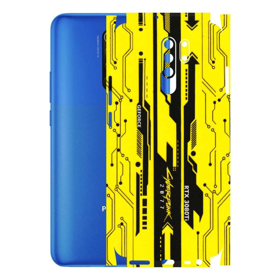 POCO Phone Skins (All Models) - Yellow Cyberpunk - 3D Embossed Finish (L-93) Poco M2 PRO