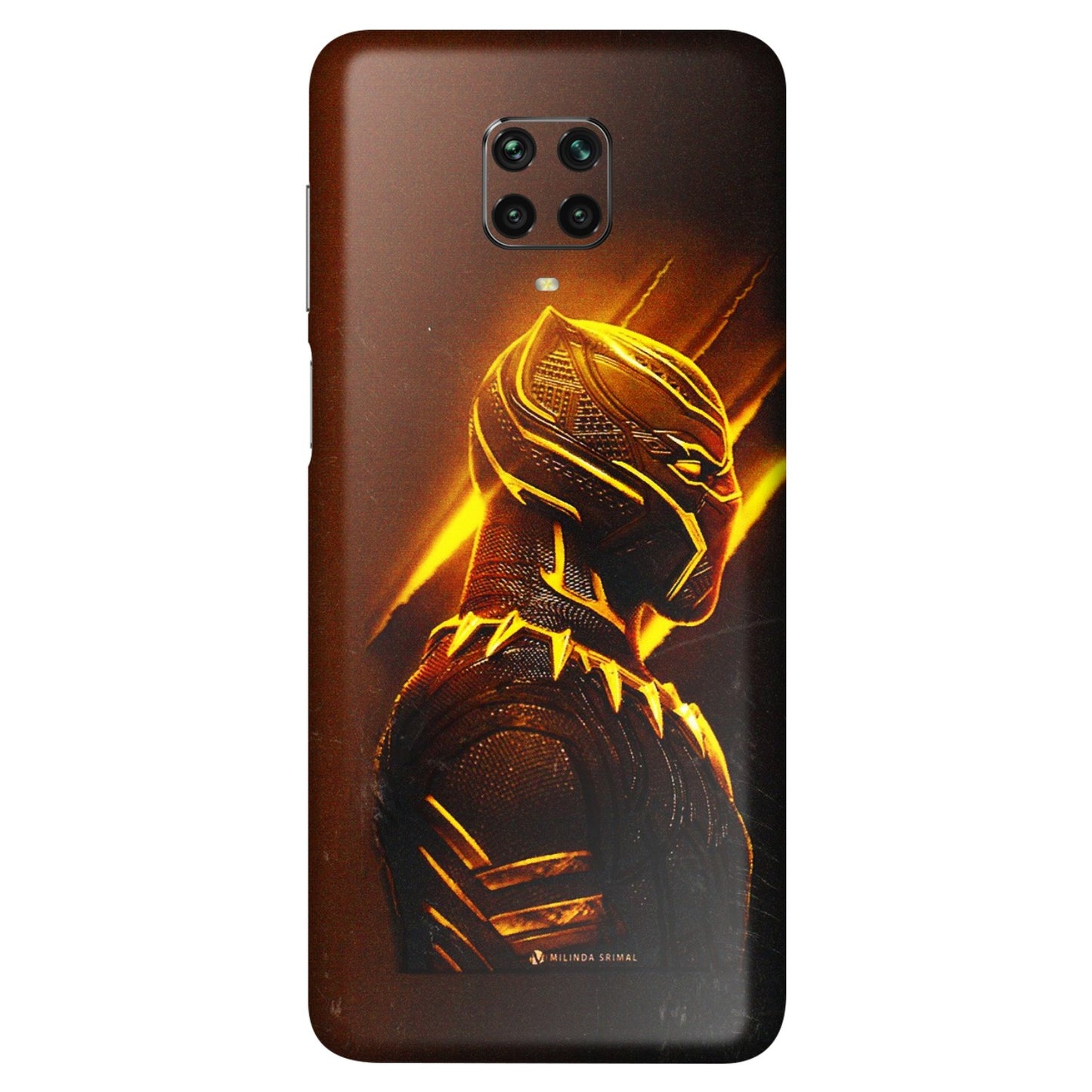 POCO Phone Skins (All Models) - Gold Black Panther - 3D Embossed Finish (L-181) Poco M2 PRO