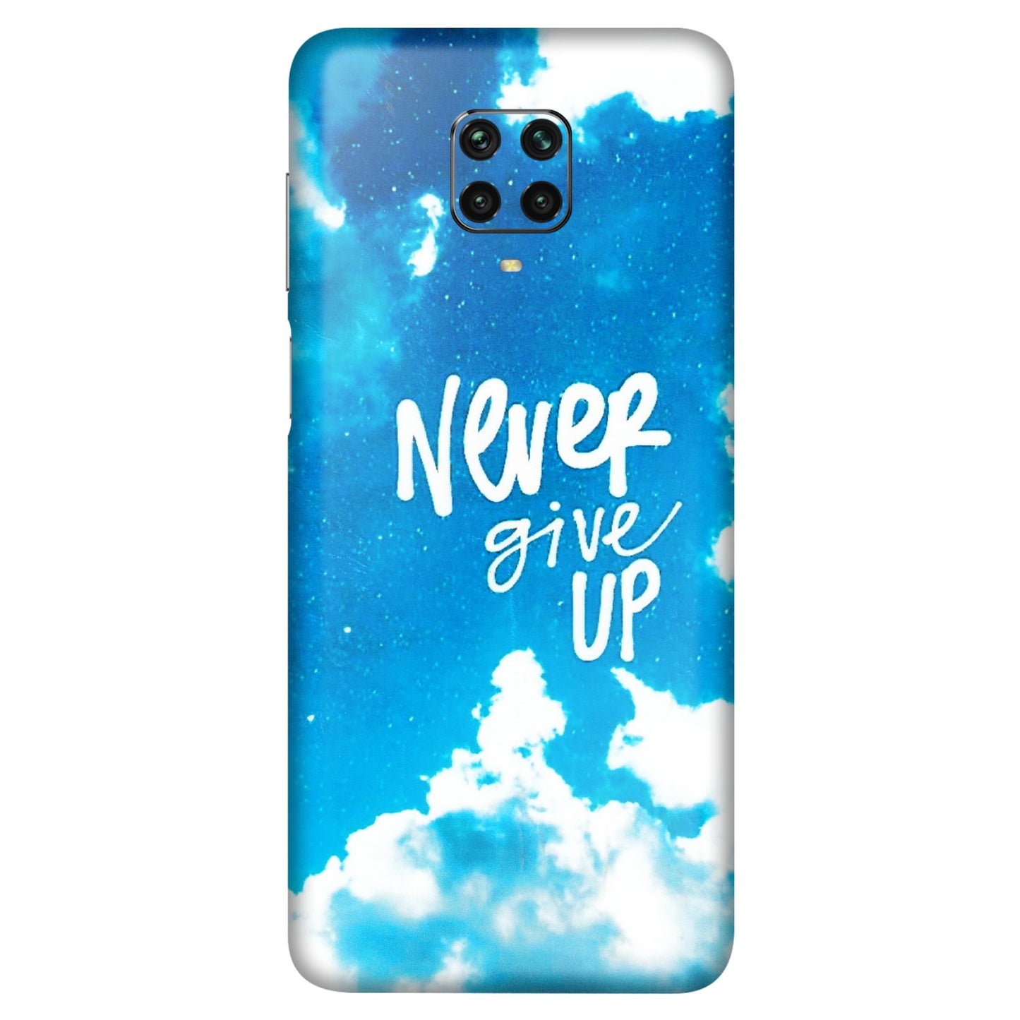 POCO Phone Skins (All Models) - Never Give Up - 3D Embossed Finish (L-279) Poco M2 PRO