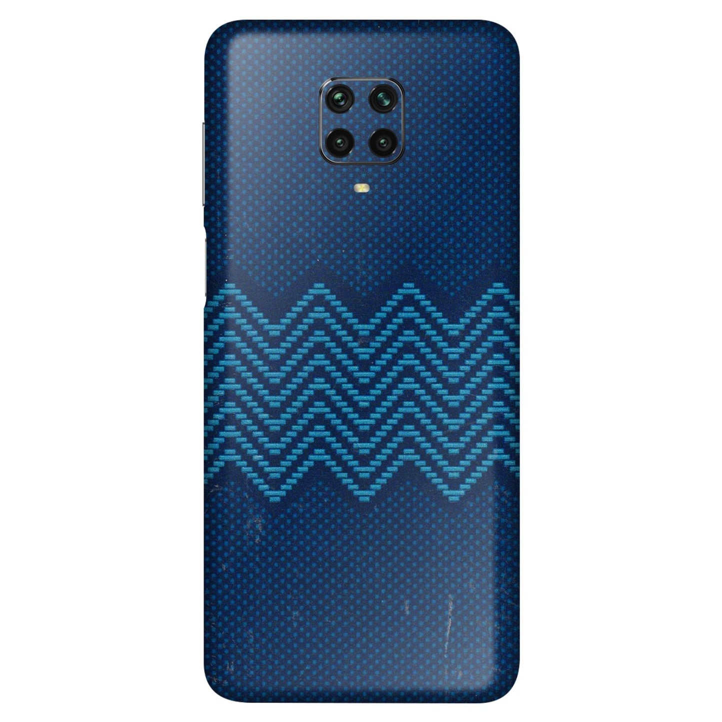 POCO Phone Skins (All Models) - Blue Sober Waves - 3D Embossed Finish (L-306) Poco M2 PRO