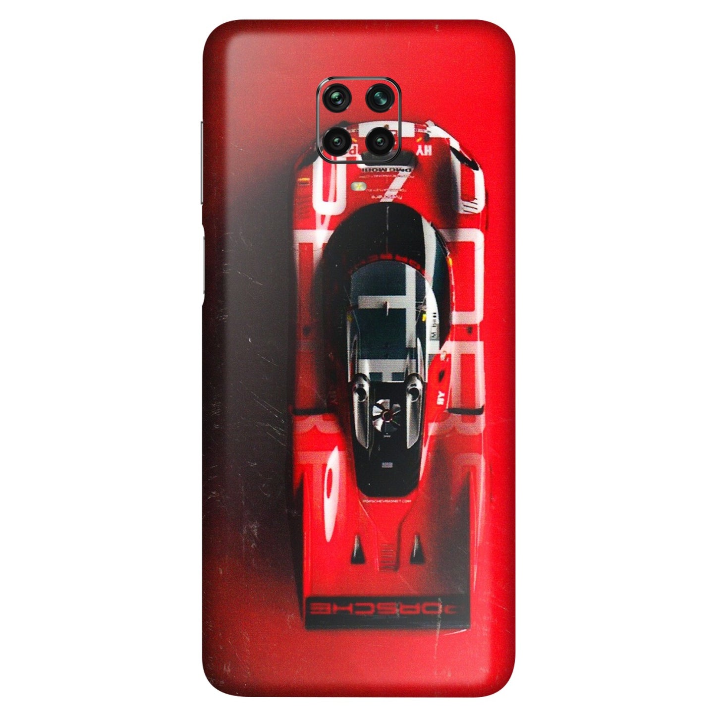POCO Phone Skins (All Models) - Red Porsche Car Logo - 3D Embossed Finish (L-315) Poco M2 PRO