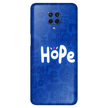 POCO Phone Skins (All Models) - Hope Doodles Blue - 3D Embossed Finish (L-43) Poco M2 PRO