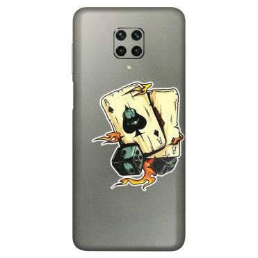 POCO Phone Skins (All Models) - Grey Cards Of Ace - 3D Embossed Finish (L-77) Poco M2 PRO