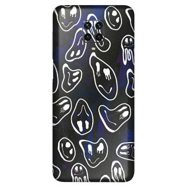 POCO Phone Skins (All Models) - Distorted Smileys - 3D Embossed Finish (L-92) Poco M2 PRO